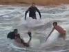 Heroic Sydney lagoon flood rescue caught on camera