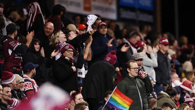 A huge crowd is expected at Brookvale on Friday night. Picture: Cameron Spencer/Getty Images