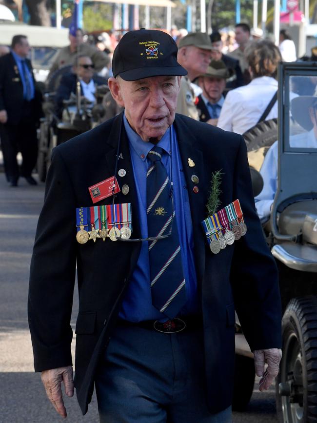 Anzac Day 2025. Strand parade in Townsville. Picture: Evan Morgan