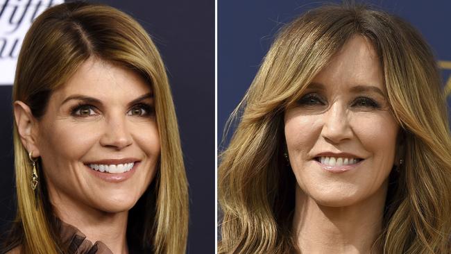 Actors Lori Loughlin and Felicity Huffman are among at least 40 people indicted in a sweeping college admissions bribery scandal. Picture: AP