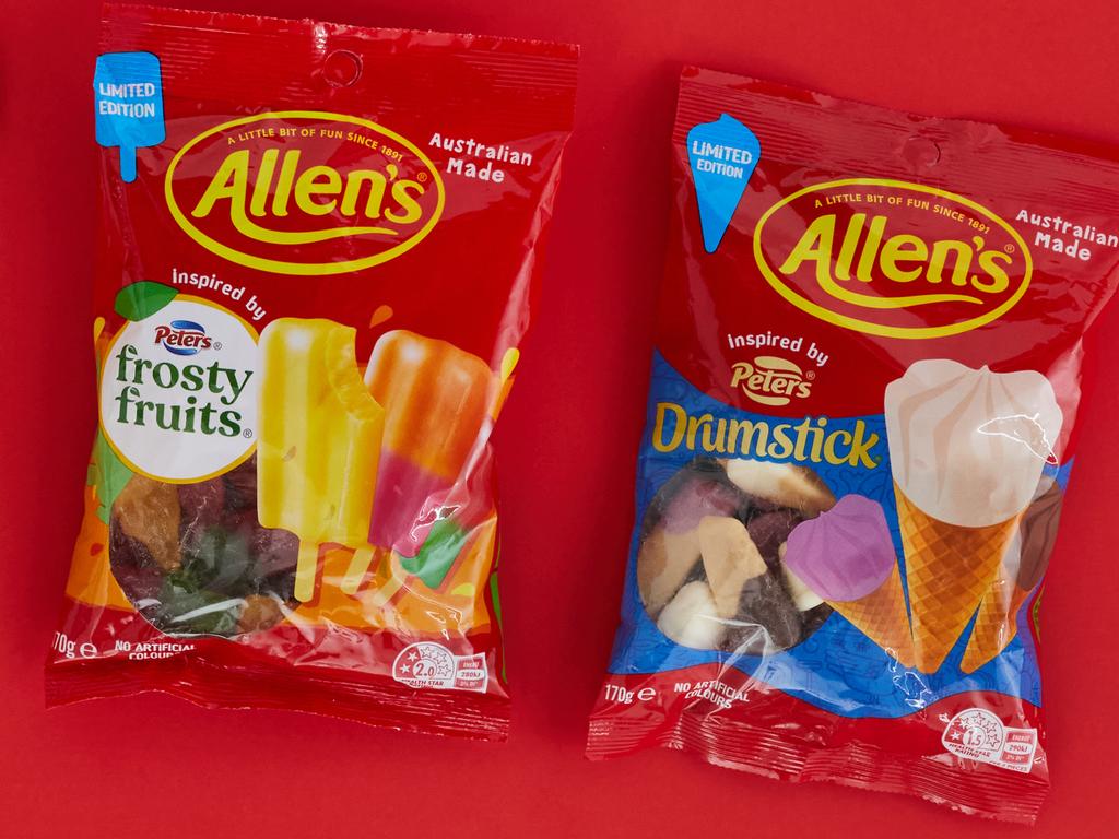 Allen's brings back 2018 lolly collab with Peter’s. Picture: Supplied