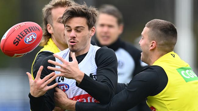 Collingwood has approached Richmond about playing a practice game ahead of next week’s season return. Picture: Getty Images