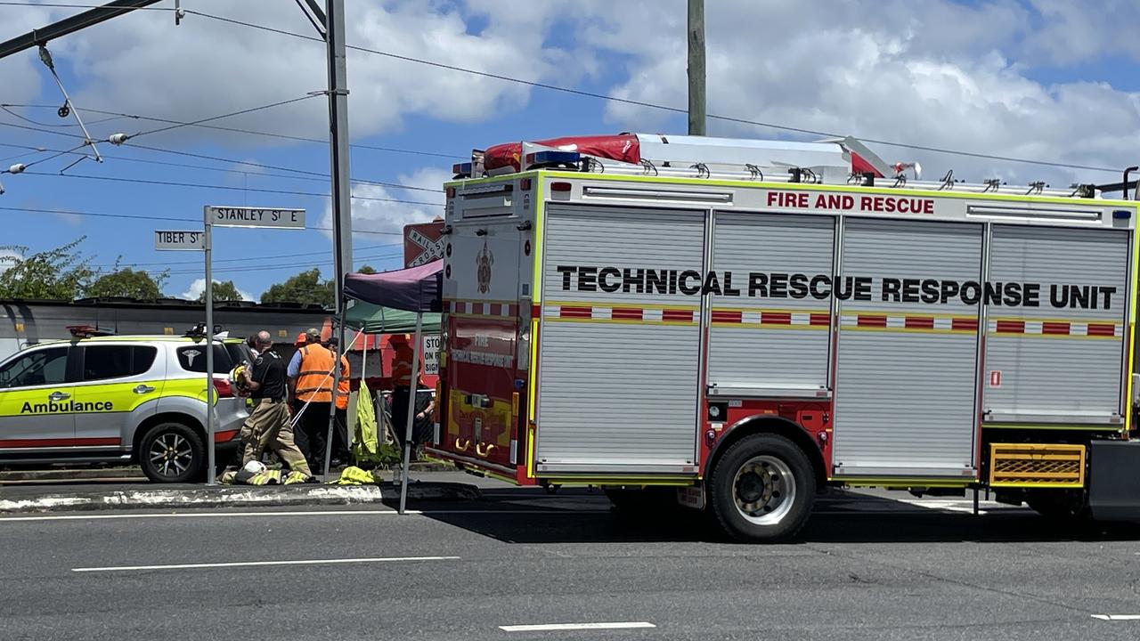 Trains suspended after person hit at Brisbane station