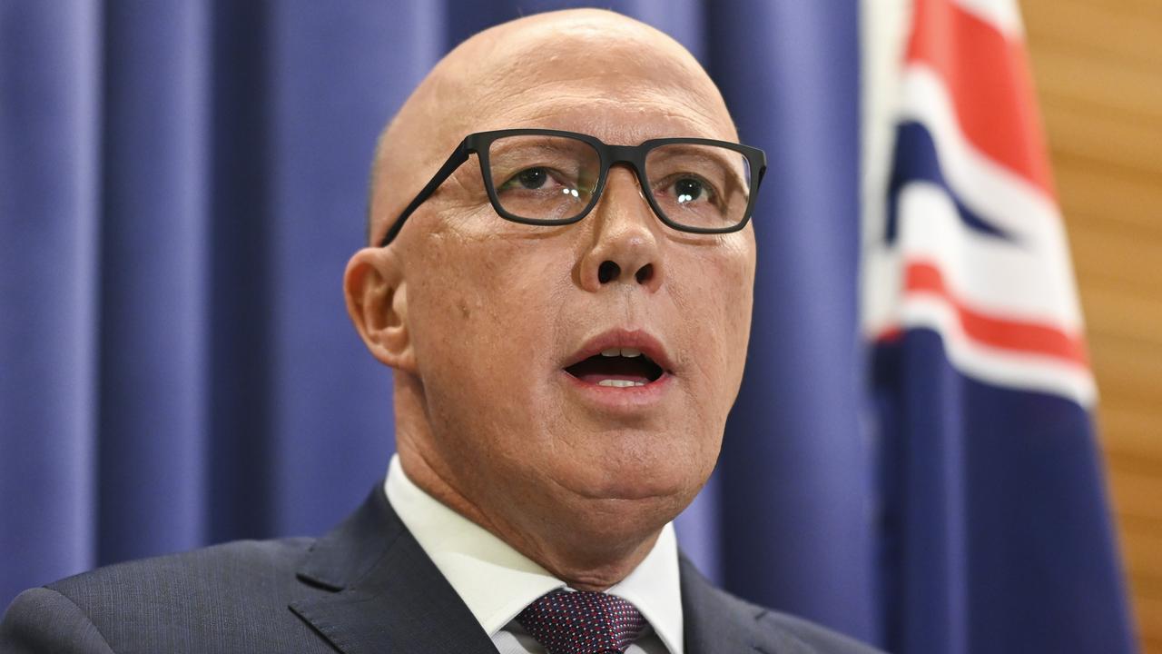 A poll shows people are likely to vote No for reasons other than those pushed by Opposition Leader Peter Dutton. Picture: NCA NewsWire/Martin Ollman