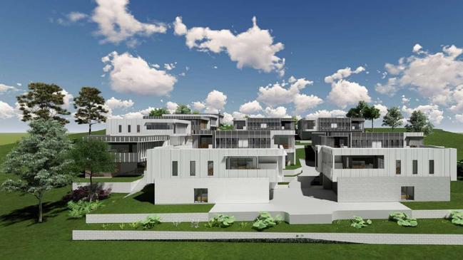 The project will comprise of 15 units, made up of four three-bedroom duplexes and seven three-bedroom apartments. Picture: Began Valley Shire Council