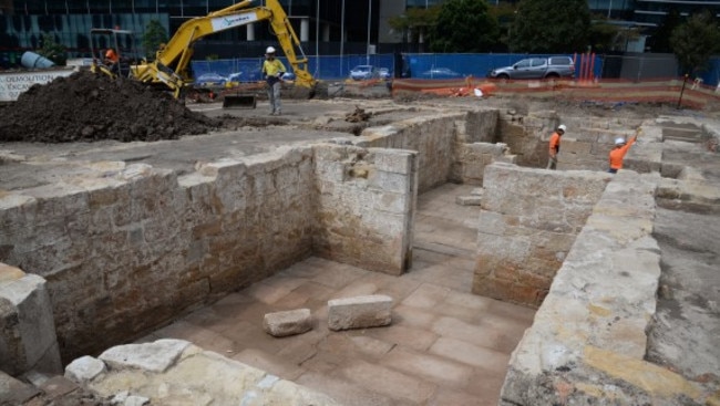 The cellars at Edgeworth House have been unearthed.