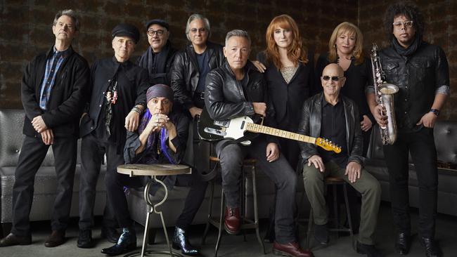 Springsteen with his E Street Band. Picture: Danny Clinch