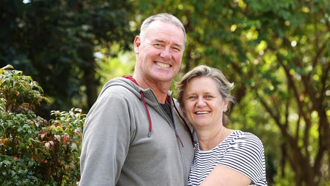 Emma McKeon’s parents Susie and Ron McKeon. Picture: David Swift