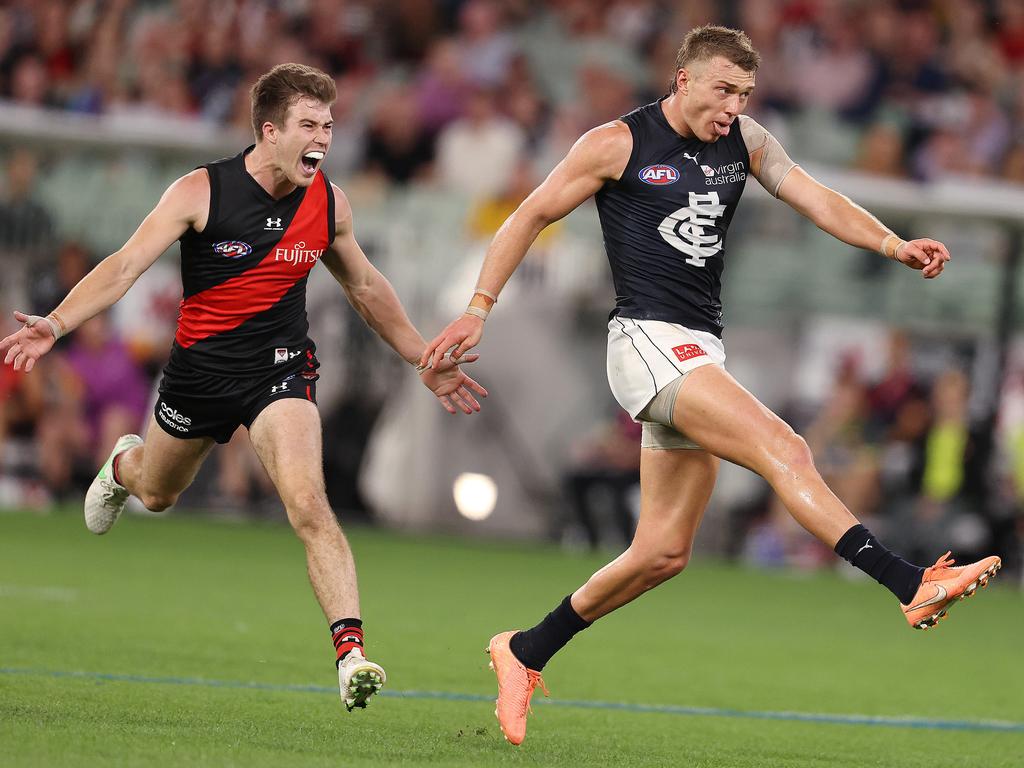 Patrick Cripps has been battling a back injury. Picture: Michael Klein