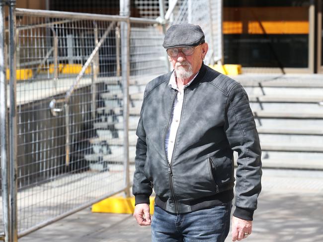 Glen Davies, father of murder victim Dwayne Davies, outside the Supreme Court of Tasmania on Monday. Picture: NIKKI DAVIS-JONES