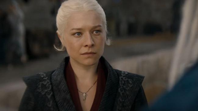 Queen Rhaenyra Targaryen (Emma D’Arcy) is hellbent on revenge in Season 2. Picture: Binge