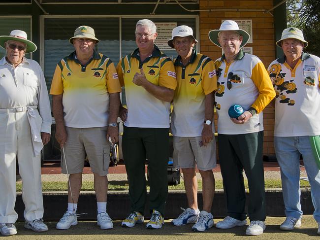 Some of the Sunnybank Bowls Club members. Photo: Chris Seen Photography