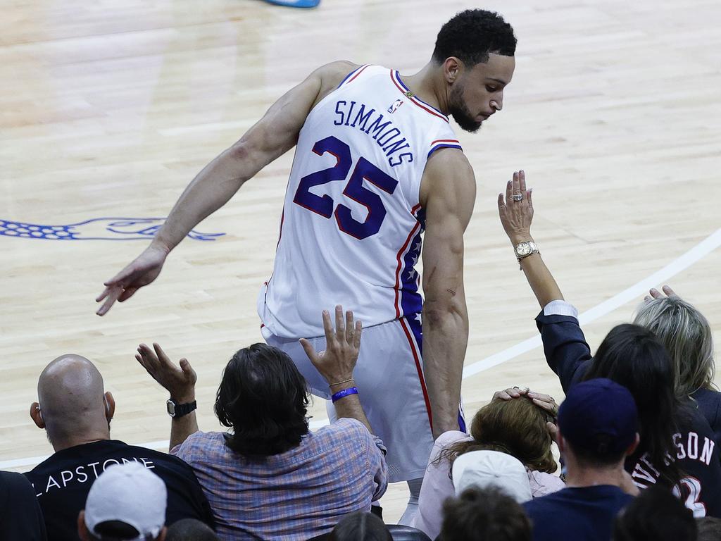 Ben Simmons is making nothing but enemies at the Philadelphia 76ers. Picture: Tim Nwachukwu/Getty Images/AFP