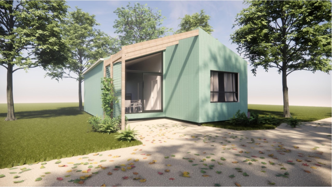 An artist’s impression of the tiny homes. Picture: Supplied
