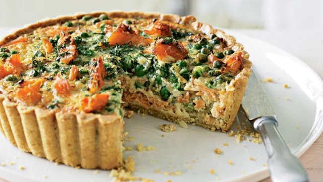 Trout is simply delightful in a quiche.