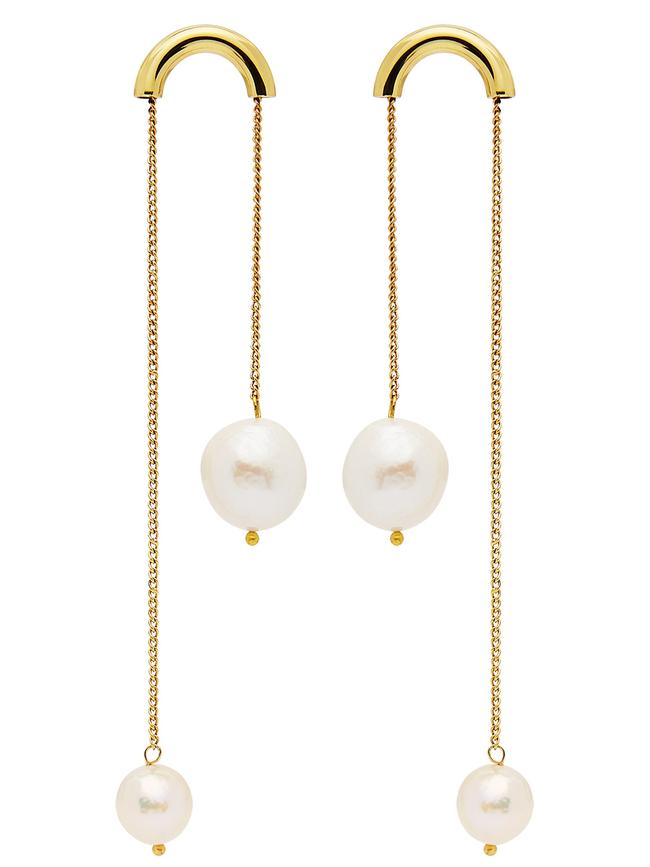 Will you take the bait? Aje pearl earrings, $145, ajeworld.com.au