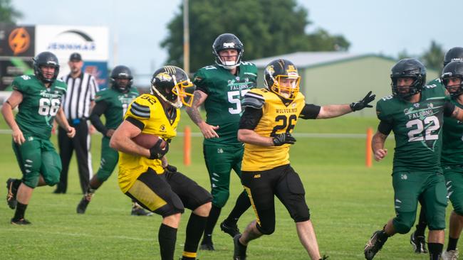 Rockhampton Wolverines vs Cairns Falcons at West Tiger Park Walkerston. Saturday 20 January 2024 Picture:Michaela Harlow