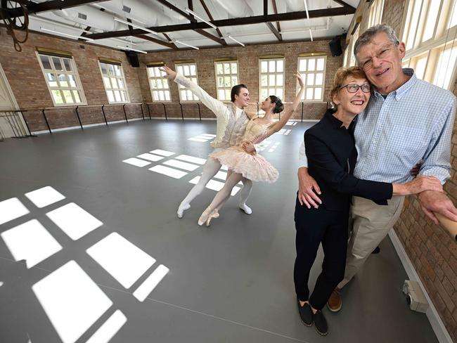 18/07/2022:  immunologist Professor Ian Frazer and his wife Caroline who are donors to the Queensland Ballet, with first company artist Chiara Gonzalez 25 and company artist Callum Mackie 23  in studio 4 , which they helped fund, in the QLD ballet company's newly expanded and refurbished studios at the Thomas Dixon Centre in West End, Brisbane. Lyndon Mechielsen/The Australian