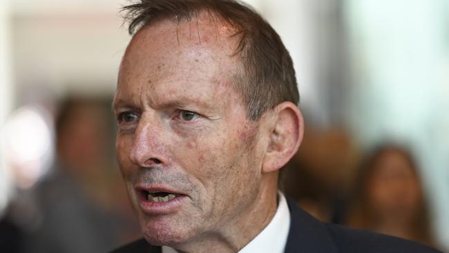 Former PM Tony Abbott says it was time for the Fightback! spirit ‘to inform the actions of a Coalition government’. Picture: NCA NewsWire / Martin Ollman