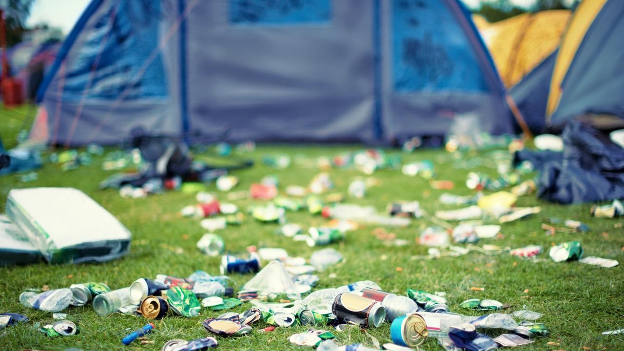 It’s time for campers not to decorate campsites or rest-areas with litter and be bothered to take their rubbish home. Picture: Getty Images