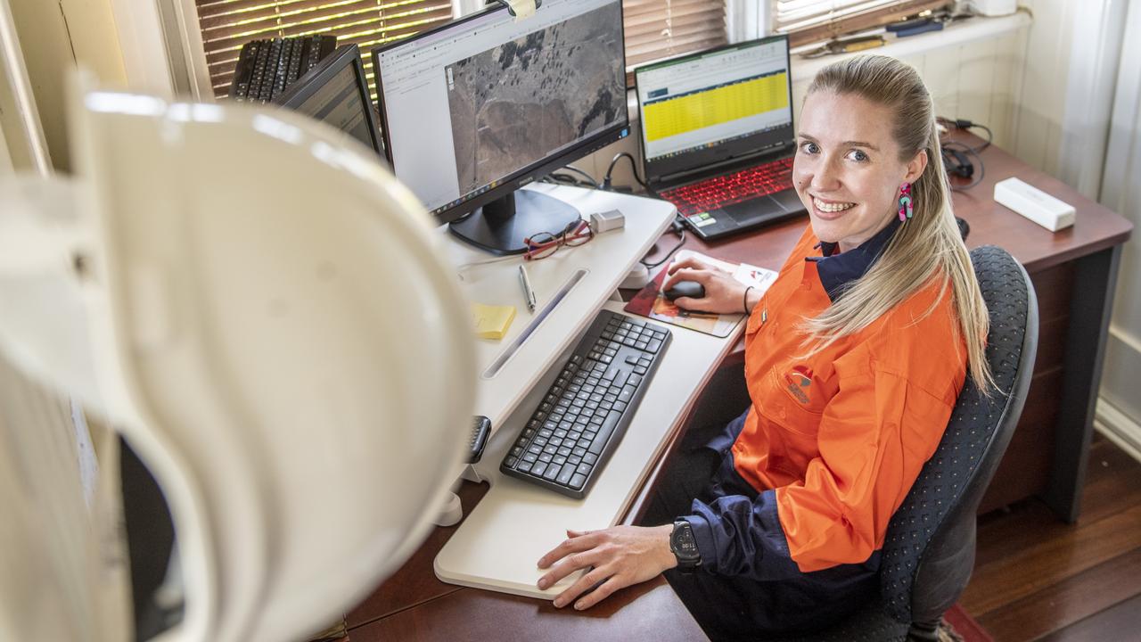 Clare Ferguson, Technical officer Proterra Group on her way to becoming an engineer specialising in roads. Thursday, October 7, 2021. Picture: Nev Madsen.