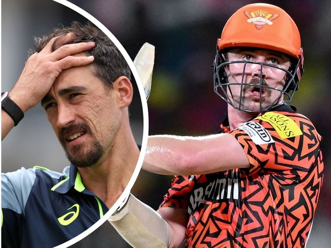 Travis head and Mitchell Starc in the IPL.