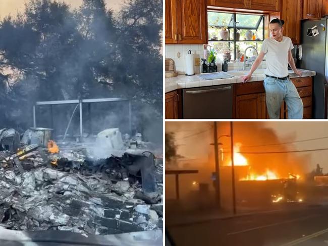 Former Gold Coast Bulletin writer Sacha Strebe shares photos of their home after it was destroyed by the Los Angeles wildfires. Photo: Instagram