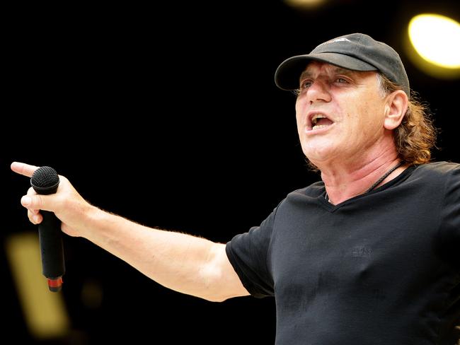 Brian Johnson on stage. Picture: Jonathan Ng