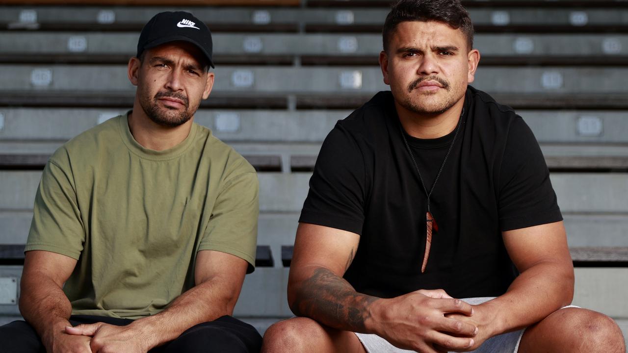 Latrell Mitchell and Cody Walker has joined Code’s Investigation into social media abuse. Picture: Tim Hunter.