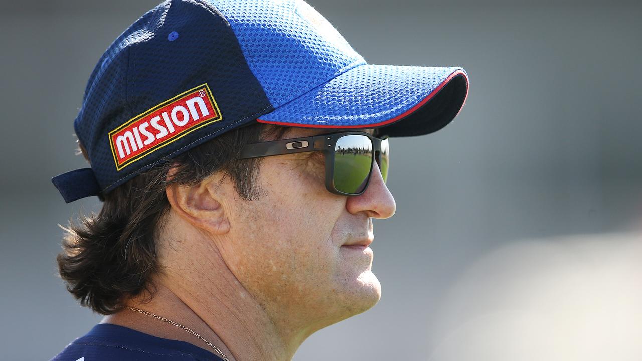 Western Bulldogs coach Luke Beveridge has a young, emerging list. Pic: Michael Klein