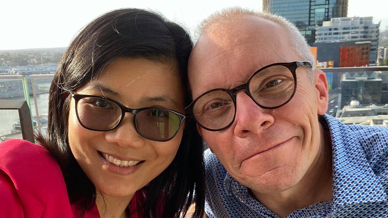 Dr Sean Turnell with his wife Ha Vu. Turnell was arrested and detained by the military in Myanmar as part of a coup. Picture: Facebook