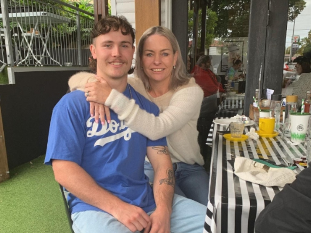 Liam Hampson (left) with his mum Lorna Morton (right) on Mother's Day.