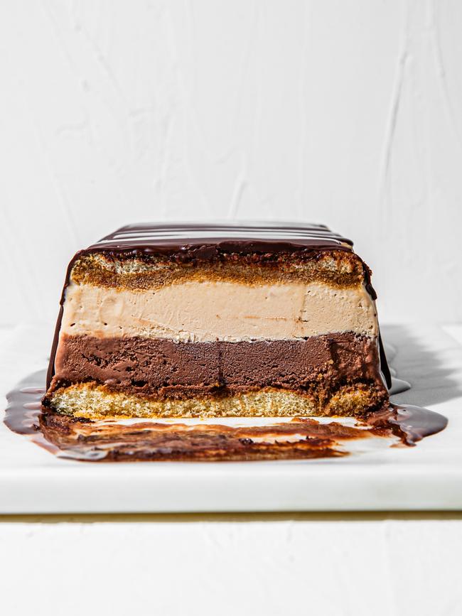 Elizabeth Hewson’s layered ice cream cake. Picture: Nikki To