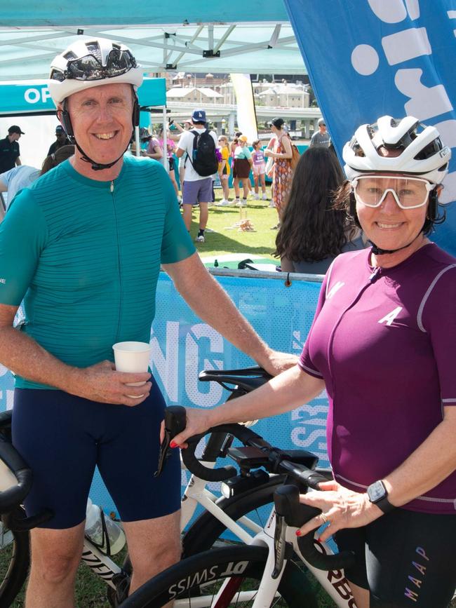 Thousands of cyclists took to the streets of the river city on Sunday for the Tour de Brisbane. \Photo: Grace Kessels.