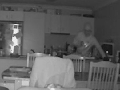 A mother was left to watch in horror as thieves broke into her home as her family slept while at work. Picture: A Current Affair/ Nine