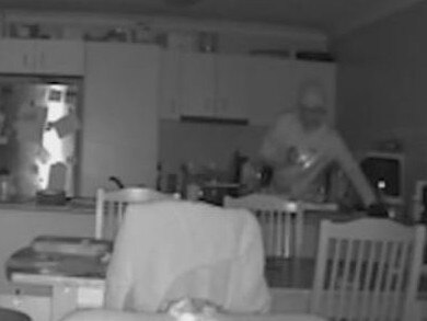 A mother was left to watch in horror as thieves broke into her home as her family slept while at work. Picture: A Current Affair/ Nine