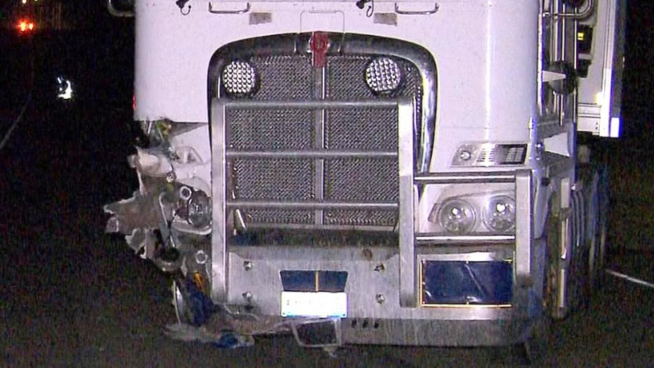 Woman dead after horror highway truck crash