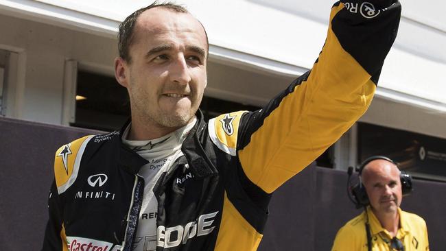 Robert Kubica during F1 testing, in which he made a fairytale return with Renault.