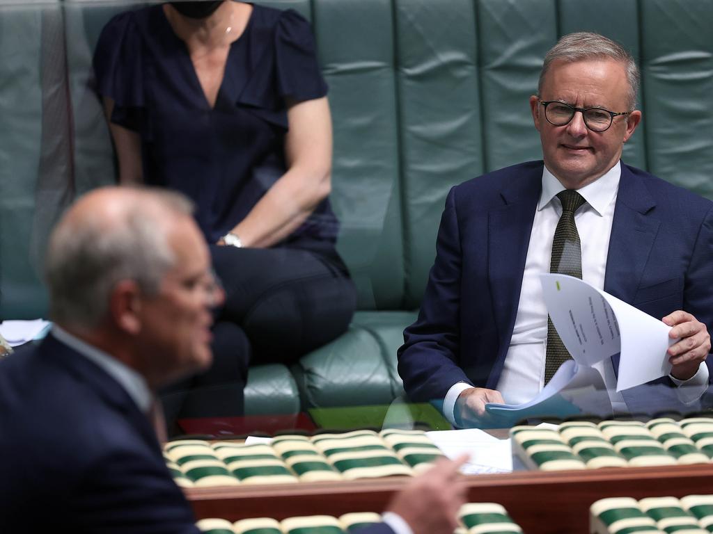 Prime Minister Scott Morrison and Opposition Leader Anthony Albanese. Whatever happens, we’re getting a Sydneysider after the election. Picture: NCA NewsWire / Gary Ramage