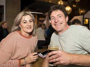 Tash and Josh Arnold at Volcanic Brewing on opening night in the new Duggan St premises, Friday, July 31, 2020. Picture: Kevin Farmer