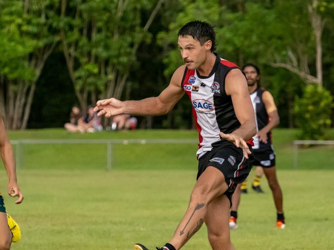 Michael Bowden will skipper Southern Districts against Waratah in a semi final in Men's Premier League. Picture: David Bradley / AFLNT Media.