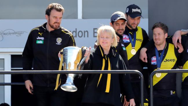 Richmond CEO Brendon Gale and president Peggy O’Neal have led the Tigers to three premierships.