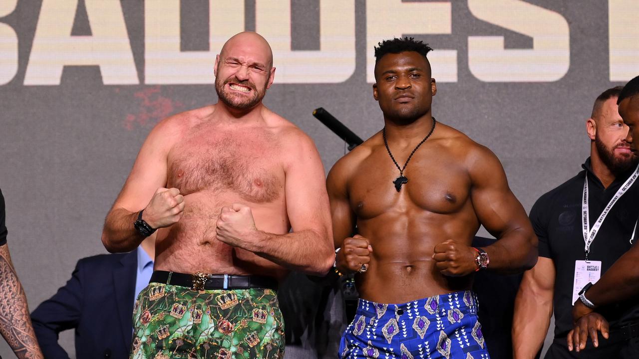 Fury and Ngannou will go toe-to-toe in a heavyweight slugfest on Sunday. (Photo by Justin Setterfield/Getty Images)