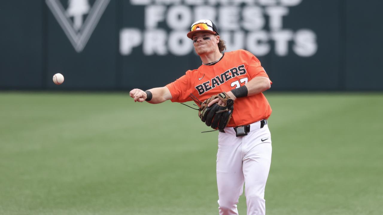 Bazzana is an infielder who can hit it a mile. (Photo by Amanda Loman/Getty Images)