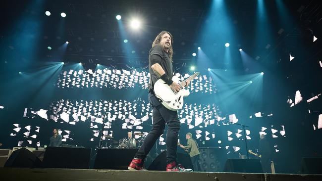 Dave Grohl, frontman of US rock band Foo Fighters, whose 11th album ‘But Here We Are’ contains grief-stricken songs whose emotional resonance rings out in equal measure to the guitar feedback. Picture: Scarlet Page