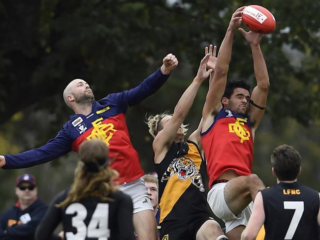 RDFL footy: Lancefield V Diggers Rest at Lancefield. Picture: Andy Brownbill