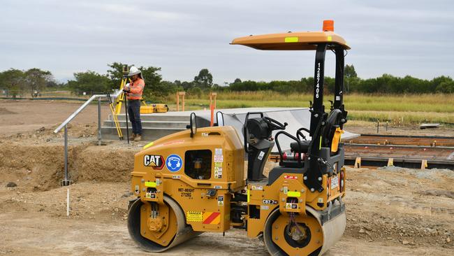 The Harold Phillips Park skate park under construction. Picture: Evan Morgan