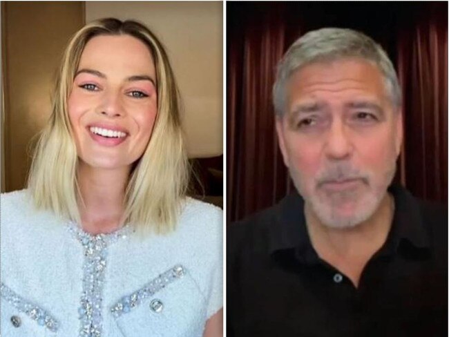 margot robbie and george clooney at gday usa