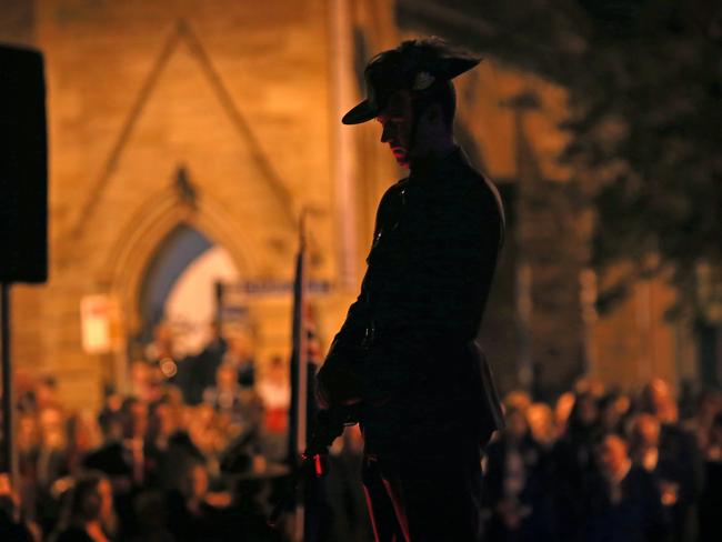 ANZAC Day dawn service at Prince Alfred Park in Parramatta. Picture: Toby Zerna