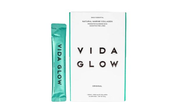 A box of Vida Glow's Natural Marine Collagen Sachets is the ultimate beauty gift. Picture: Vida Glow